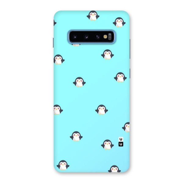 Penguins Pattern Print Back Case for Galaxy S10 Plus