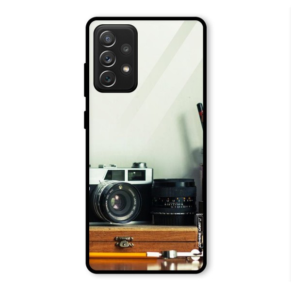 Photographer Desk Glass Back Case for Galaxy A72