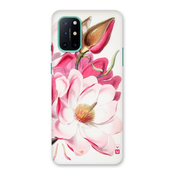 Pink Beautiful Flower Back Case for OnePlus 8T