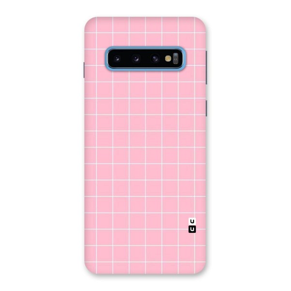 Pink Checks Back Case for Galaxy S10