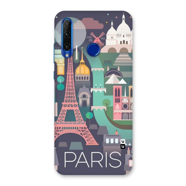 Pink Cute Tower Back Case for Honor 20i
