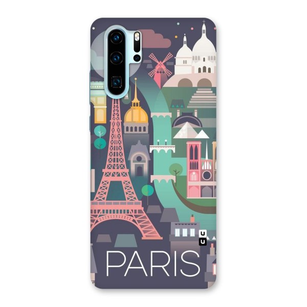 Pink Cute Tower Back Case for Huawei P30 Pro