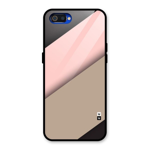 Pink Diagonal Glass Back Case for Realme C2