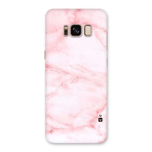 Pink Marble Print Back Case for Galaxy S8