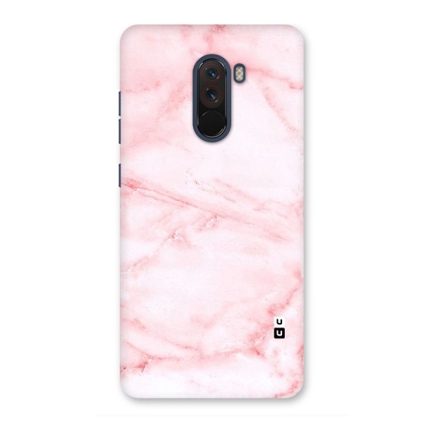 Pink Marble Print Back Case for Poco F1
