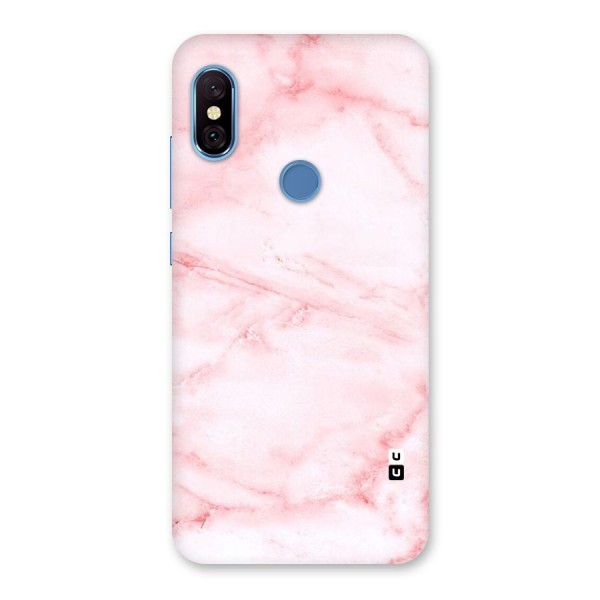 Pink Marble Print Back Case for Redmi Note 6 Pro