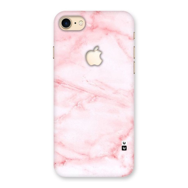 Pink Marble Print Back Case for iPhone 7 Apple Cut