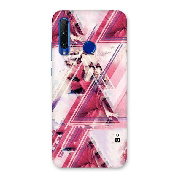 Pink Rose Abstract Back Case for Honor 20i