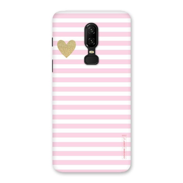 Pink Stripes Back Case for OnePlus 6