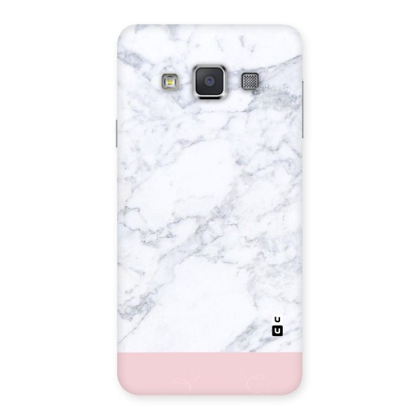 Pink White Merge Marble Back Case for Galaxy A3