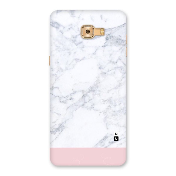 Pink White Merge Marble Back Case for Galaxy C9 Pro