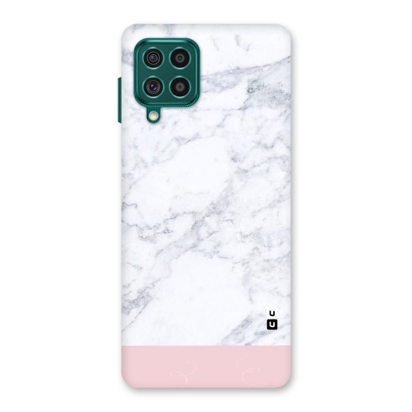 Pink White Merge Marble Back Case for Galaxy F62