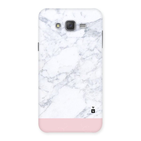 Pink White Merge Marble Back Case for Galaxy J7