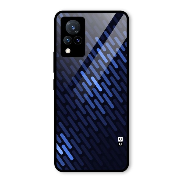 Pipe Shades Pattern Printed Glass Back Case for Vivo V21 5G