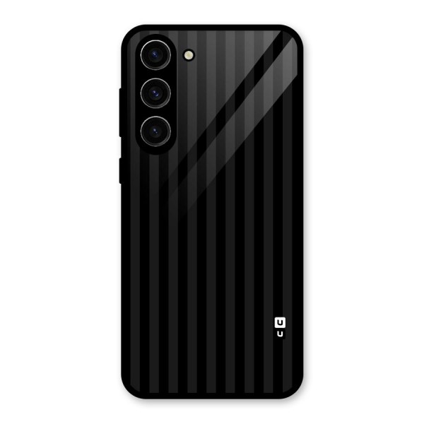 Pleasing Dark Stripes Glass Back Case for Galaxy S23 Plus