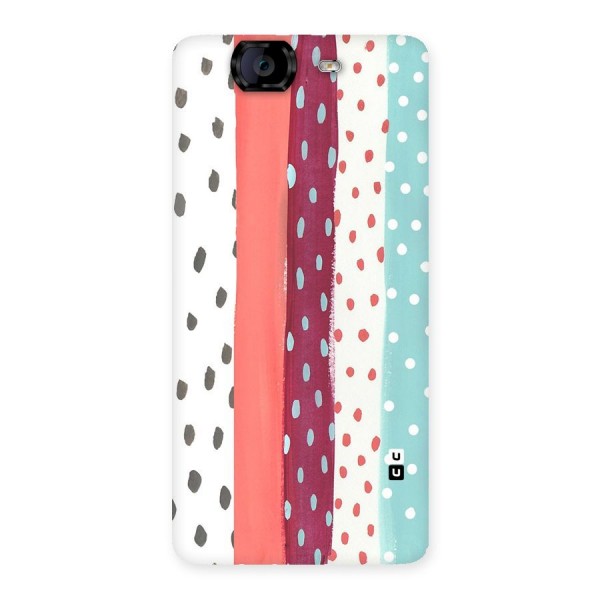 Polka Brush Art Back Case for Canvas Knight A350