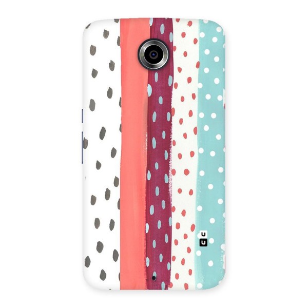 Polka Brush Art Back Case for Nexsus 6