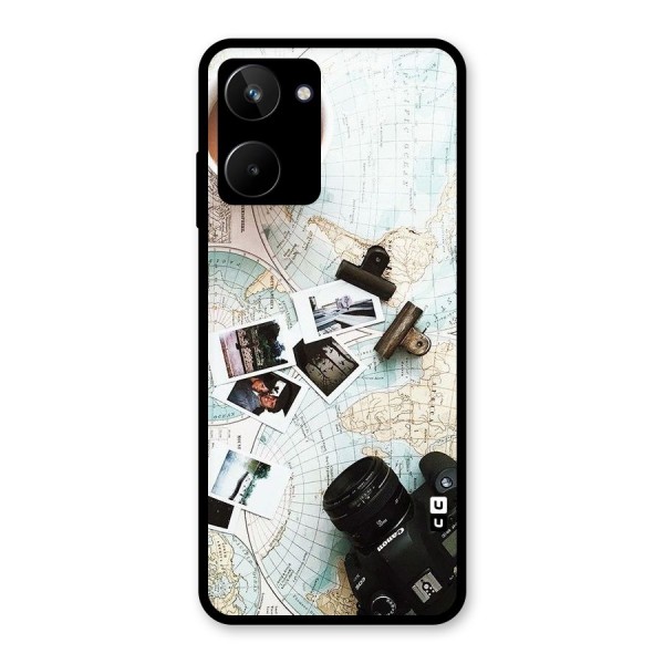 Post Stamps Travel Glass Back Case for Realme 10