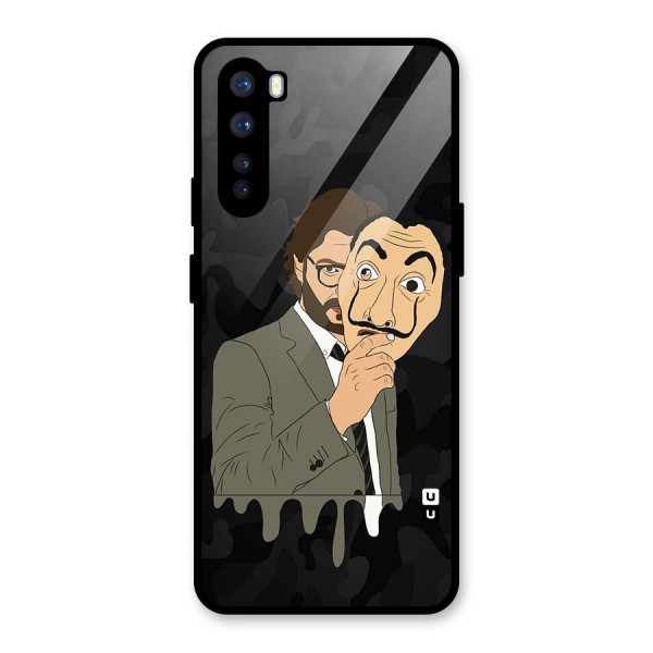 Professor Art Camouflage Glass Back Case for OnePlus Nord