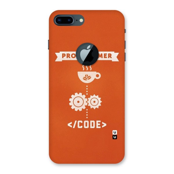 Programmer Coffee Code Back Case for iPhone 7 Plus Logo Cut