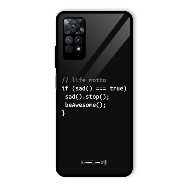 Programmers Life Glass Back Case for Redmi Note 11 Pro Plus 5G