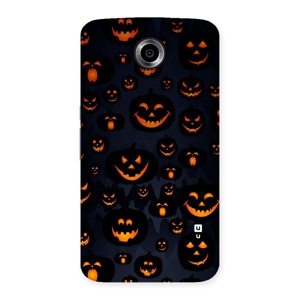 Pumpkin Smile Pattern Back Case for Nexsus 6