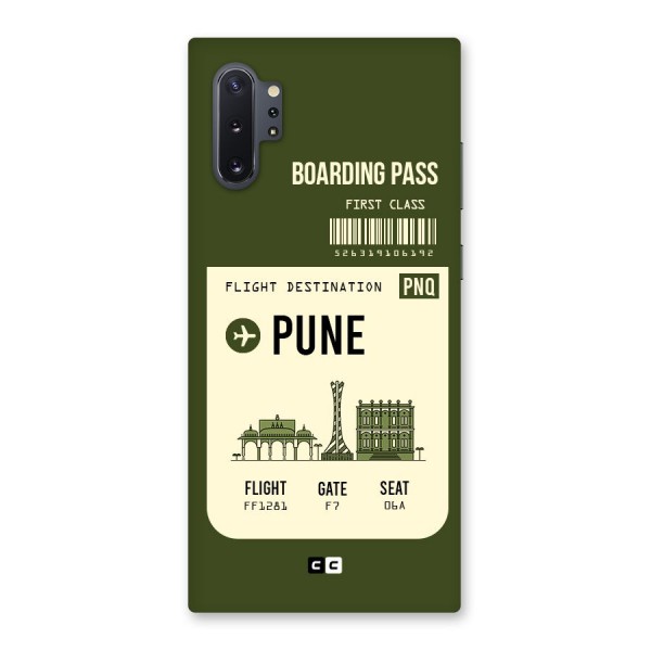 Pune Boarding Pass Back Case for Galaxy Note 10 Plus
