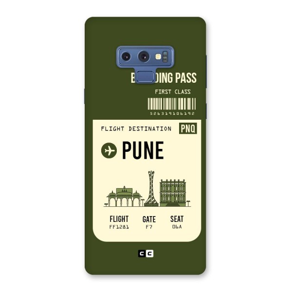Pune Boarding Pass Back Case for Galaxy Note 9