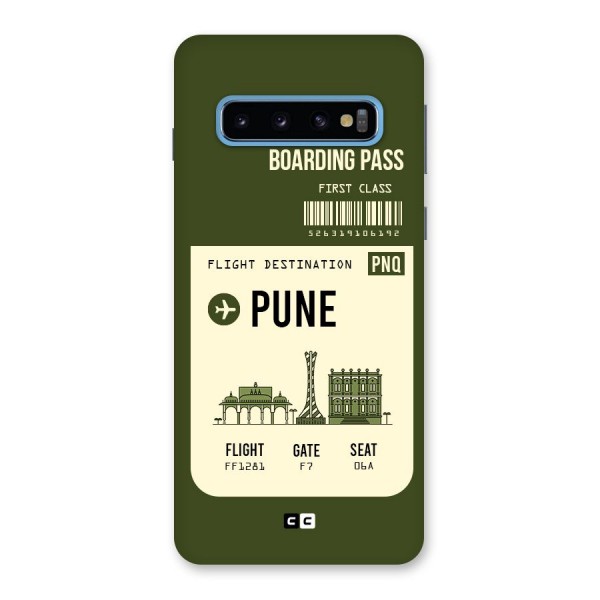 Pune Boarding Pass Back Case for Galaxy S10