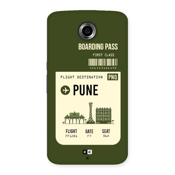 Pune Boarding Pass Back Case for Nexsus 6