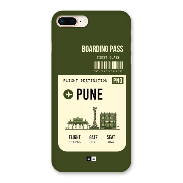 Pune Boarding Pass Back Case for iPhone 8 Plus