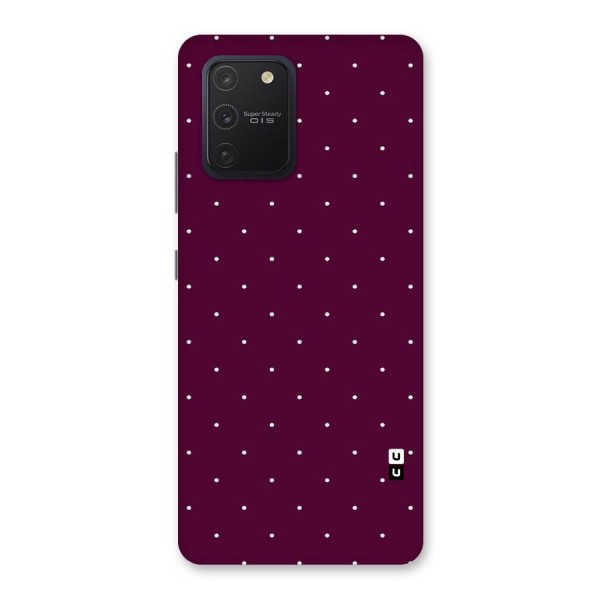 Purple Polka Back Case for Galaxy S10 Lite