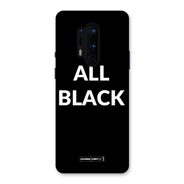 Raftaar All Black Back Case for OnePlus 8 Pro