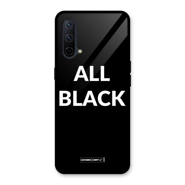 Raftaar All Black Glass Back Case for OnePlus Nord CE 5G