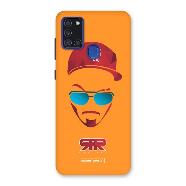 Raftaar Orange Back Case for Galaxy A21s