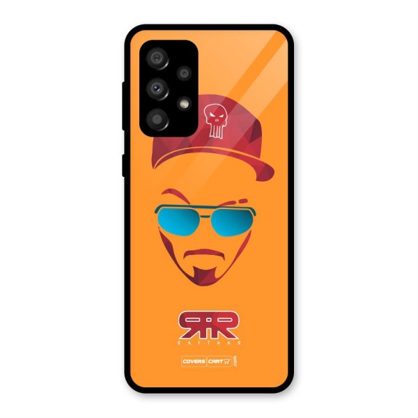 Raftaar Orange Glass Back Case for Galaxy A32