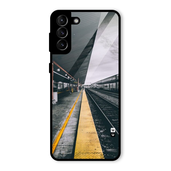 Railway Track Glass Back Case for Galaxy S21 Plus