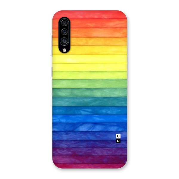 Rainbow Colors Stripes Back Case for Galaxy A30s