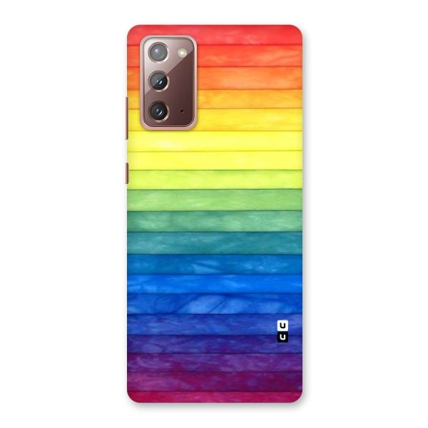 Rainbow Colors Stripes Back Case for Galaxy Note 20