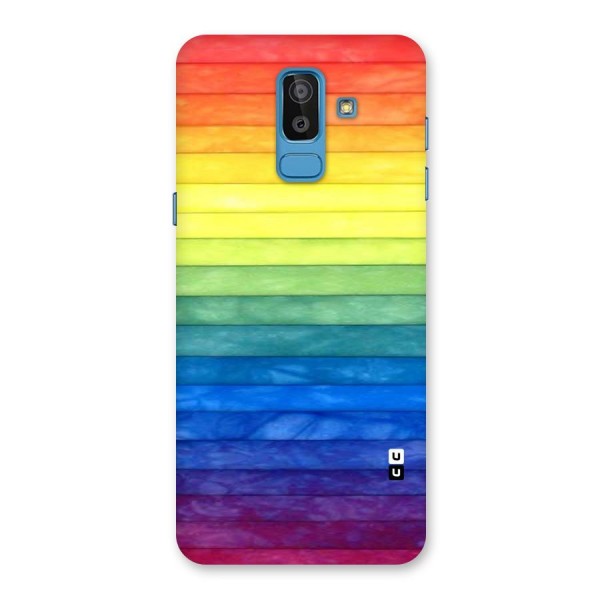 Rainbow Colors Stripes Back Case for Galaxy On8 (2018)