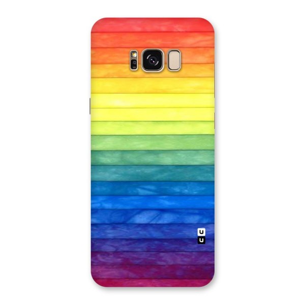 Rainbow Colors Stripes Back Case for Galaxy S8 Plus