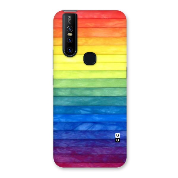 Rainbow Colors Stripes Back Case for Vivo V15