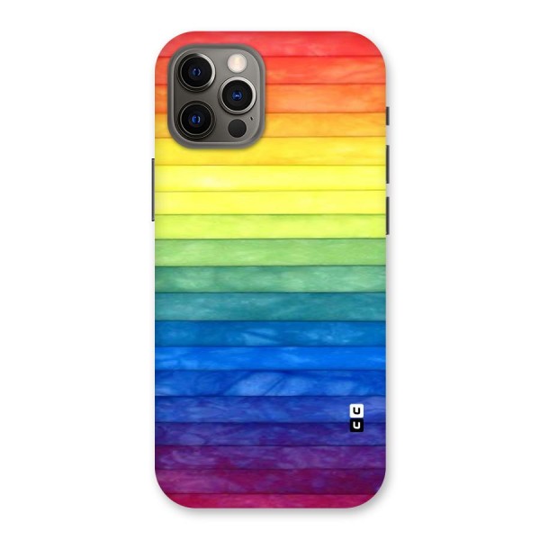 Rainbow Colors Stripes Back Case for iPhone 12 Pro