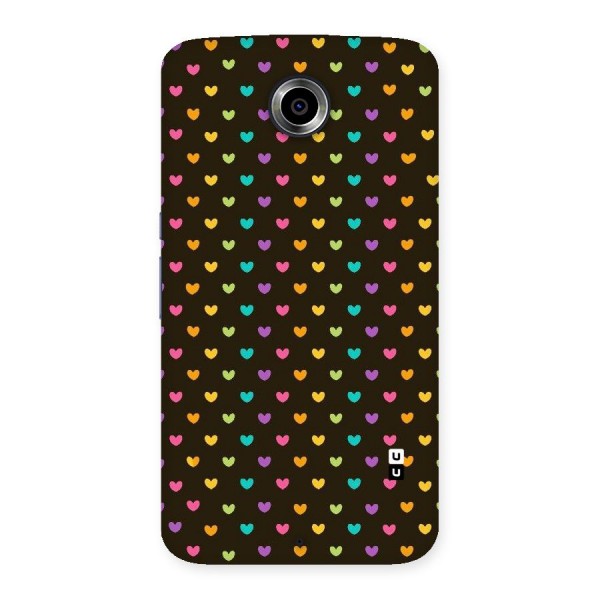 Rainbow Hearts Back Case for Nexsus 6