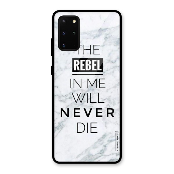 Rebel Will Not Die Glass Back Case for Galaxy S20 Plus