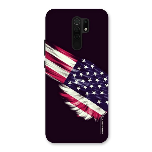 Red And White Stripes Stars Back Case for Poco M2