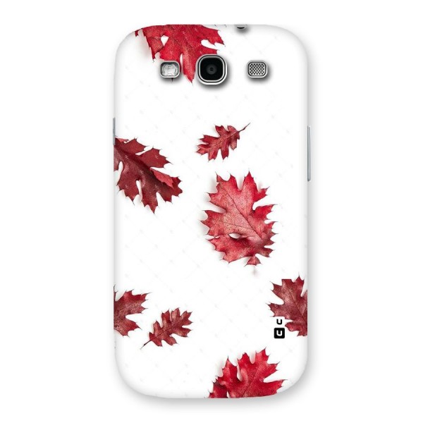 Red Appealing Autumn Leaves Back Case for Galaxy S3 Neo