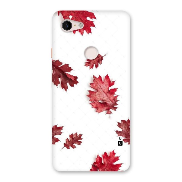Red Appealing Autumn Leaves Back Case for Google Pixel 3 XL