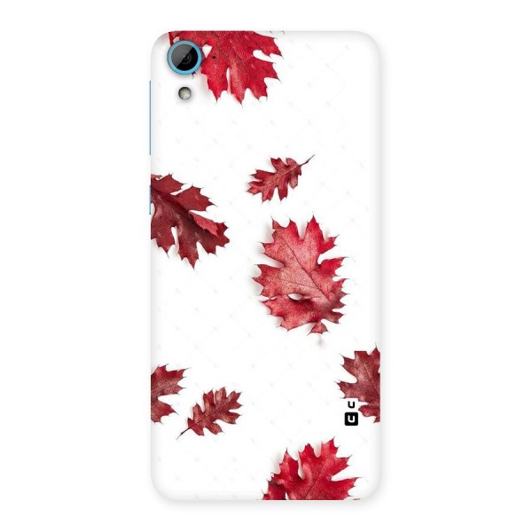 Red Appealing Autumn Leaves Back Case for HTC Desire 826