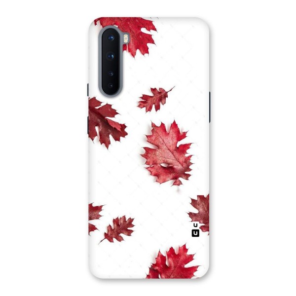 Red Appealing Autumn Leaves Back Case for OnePlus Nord